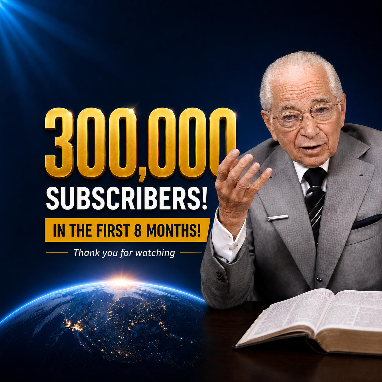 300000 subscribers - World Tomorrow - Herbert W Armstrong