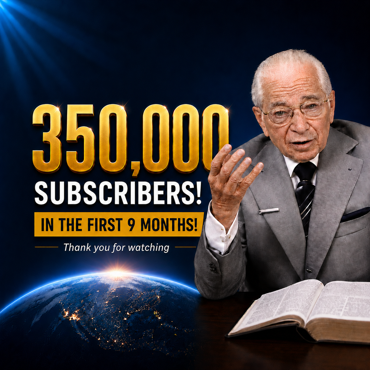 350,000 Subscribers - World Tomorrow - Herbert W Armstrong