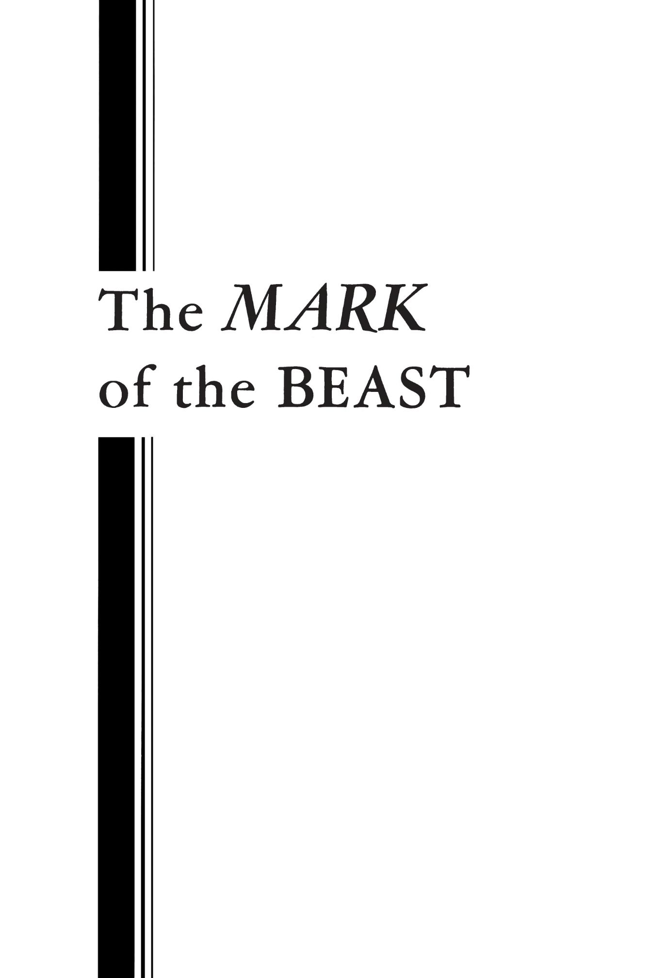The MARK of the BEAST