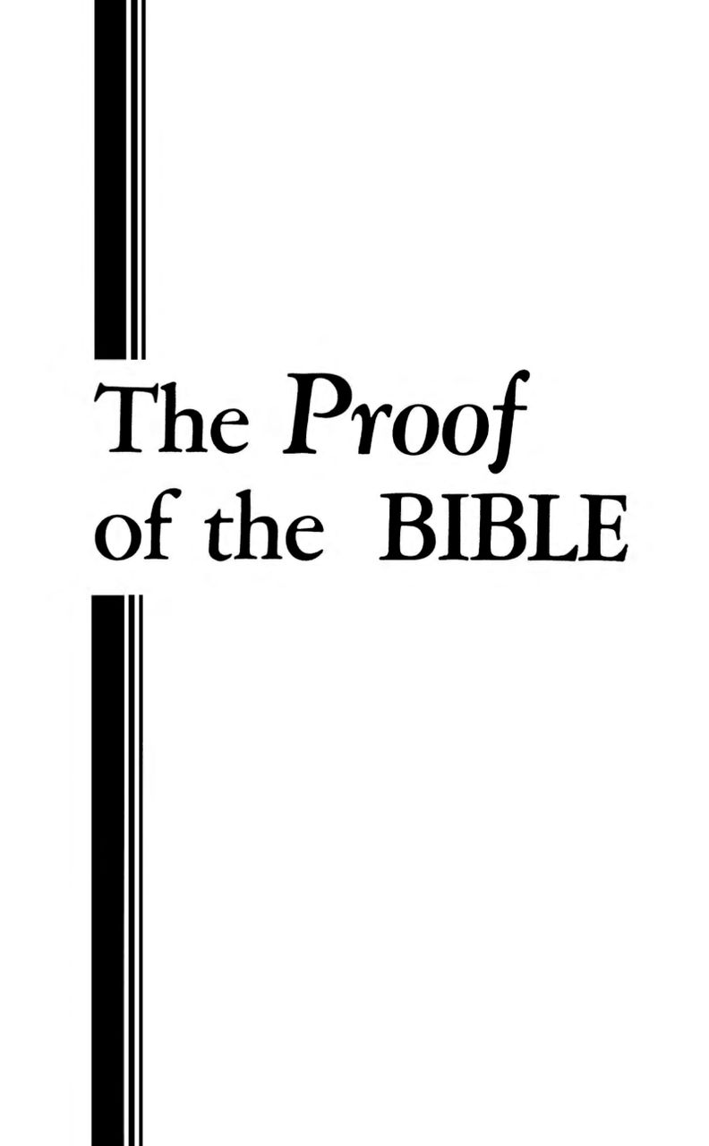 Proof of the Bible 1958 - Herbert W Armstrong