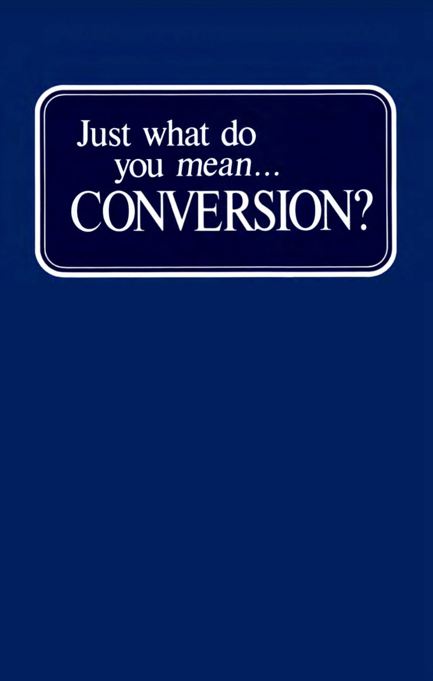 Just What Do You Mean - CONVERSION?